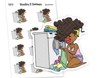 Funny Laundry Reminder Stickers – Planner Organization