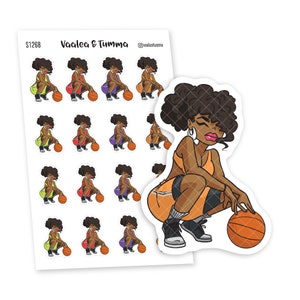 Planificación de juegos, prácticas y más con nuestras pegatinas Play Basketball Planner 'Nia', S1268/S1276
