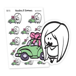 Ensi - Oh, meus adesivos de planejador de carro, S0113, adesivo de carro, adesivo fofo, adesivos de veículos, adesivos de caminhão, adesivos de presente, adesivos de designer de dia