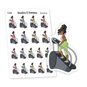 Plannerstickers voor fitnessmeisjes, Nia - S1458/S1463
