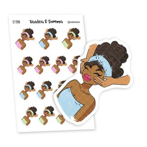 Entspannende Gesichtsmassage Sticker , Nia - S1398 / S1406