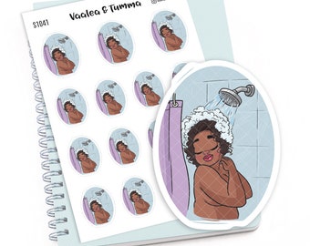 Stickers pour agenda « Jada » - Prenez une douche, S1041