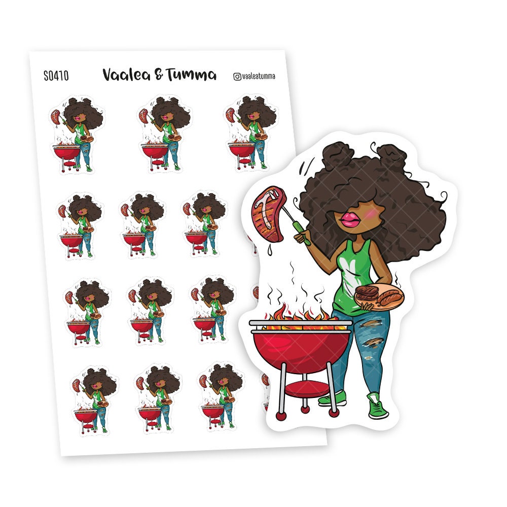 It's BBQ Time! planner stickers, Nia - S0410/S0610, Barbecue Plan…