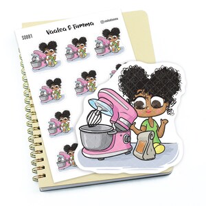 Adesivos para planejador "Zuri" - Cozinha, S0881/S0905/S0881azul, Adesivos para batedeira