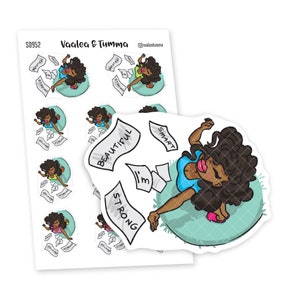 Stickers motivants pour agenda - Je suis belle, forte et intelligente, Nia - S0952/S0971