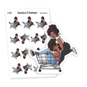 Planner stickers "Nia & Jada" - Girls just want to have fun, S1092/S1116