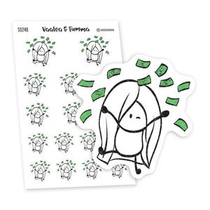 Ruhe bewahren Es ist Zahltag! Planer Sticker, Ensi - S0248, Geld Sticker, Finanz Sticker