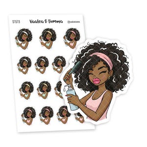 Naturlig hårvård, Tvättrutin, Black Girl Magic, Lockar och spolar, Planer stickers, Skönhetsjournal