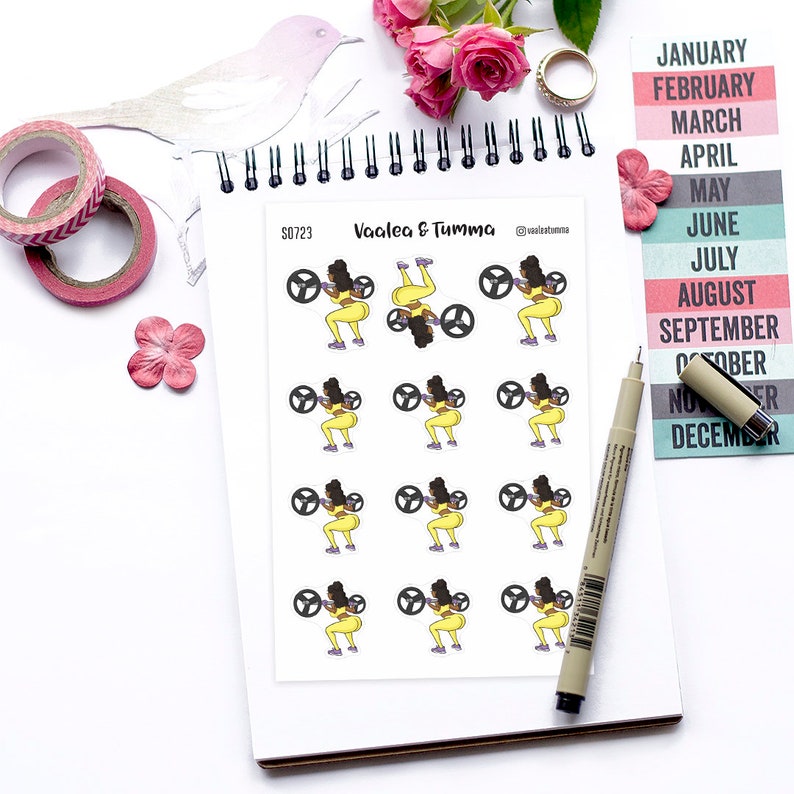 Download Every Workout is Progress Planner Stickers Nia S0723/S0735 ...