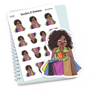 Plannerstickers "Jada" - het geld is op, S1167. Stickers winkelplanner