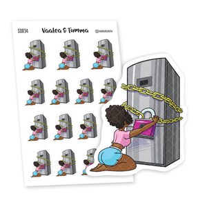 Planner Stickers, Nia - S0834/S0848, Réfrigérateur, Planner Stickers