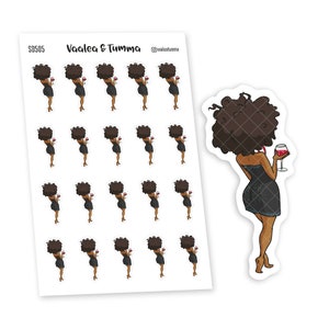 Nur guter Wein Sticker, Nia - S0505/S0582, Party Sticker