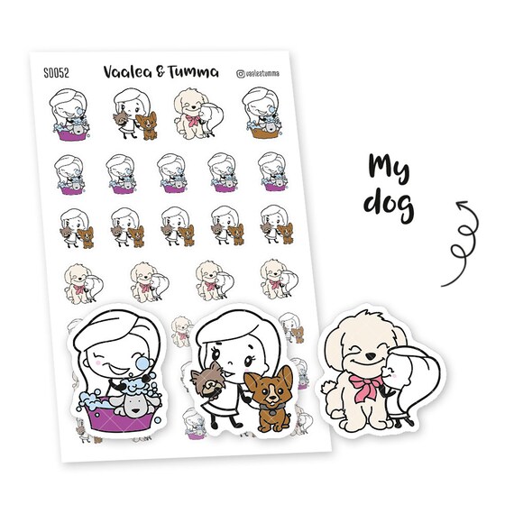 Pikku Planner Stickers My Dog S0052 Erin Condren Life Etsy Pikku Planner Stickers My Dog S0052 Erin Condren Life Etsy