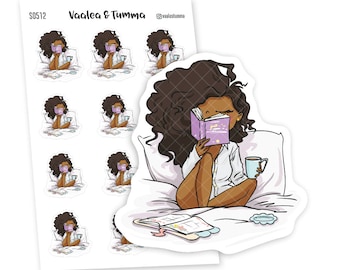 Relax and have a cup of coffee planner stickers, Nia - S0512/S0520