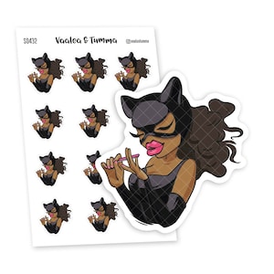 Super femme de 365 jours ! Autocollants de planificateur, Nia - S0432/S0629, Super fille