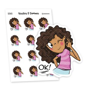 Adesivos de planejador estou bem, Vaalea - S0343, adesivos de planejador OK