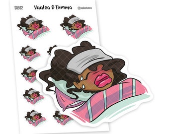 Sickness Planner Stickers, Nia - S0502/S0580, Illness