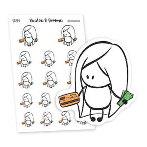 Der schönste Tag der Woche! Planer Sticker, Ensi - S0249, Zahltag Sticker, Kreditkarte