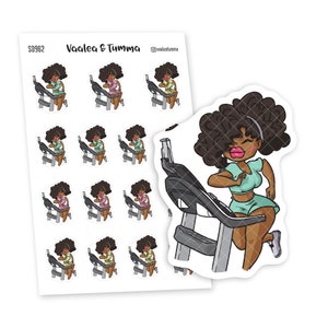 Nia planner stickers - Workout time, S0962/S0981. Treadmill stickers