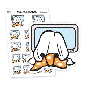 Assistir adesivos de planejador de TV, Ensi - S0252, adesivos de lembrete de programa de TV