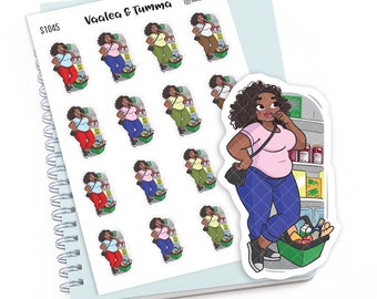 Planner stickers "Jada" - Grocery shopping, S1045