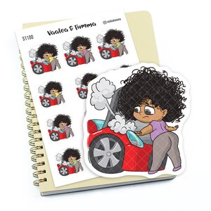 Planner stickers &quot;Zuri&quot; - My car broke down, S1100/S1105