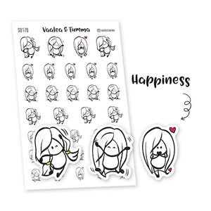 Geluk Planner Stickers, Ensi - S0170, ik ben blij