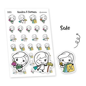Adesivos planejador Piiku - Venda, S0055, adesivos de venda, adesivos kawaii com desconto