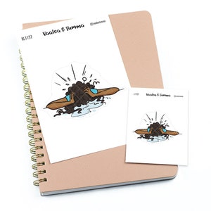 Alles ist verloren - Groß / Extra große Sticker "Nia/Brown skin", L1137/XL1137