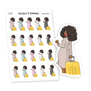 Work and Travel Planner Sticker, Nia - S1399/S1407
