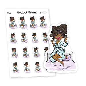 Be Happy & Shine-plannerstickers, Nia - S0561/S0596, Jump on the bed-stickers