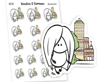 Ensi Planner Stickers - Walk in the city, S0191, Adesivi da passeggio, Estate