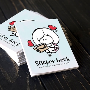 The 2nd edition! Mini Sticker Book - Ensi, 18 mini sheets, SB001. Sticker book with planner stickers, Sticker kit, Planner stickers