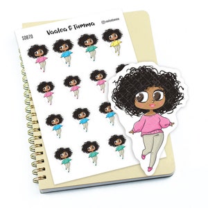 Adesivi per planner "Zuri" - Sono bella, S0870/S0894/S0870blu, Adesivi per la buona giornata
