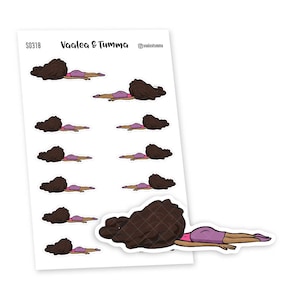 Adesivi per planner Some Days Are Just Hard, Vaalea - S0318, Adesivi per planner Hard Day, Bad Day