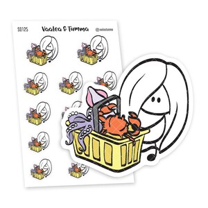 Planner stickers Ensi - Grocery Shopping, S0125, Grocery Stickers, Cute Planner Sticker