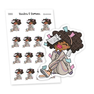 Adesivos para planejador de lista de tarefas, Nia - S0660/S0679, adesivos para planejador de pensamento profundo