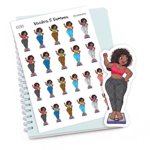 Stickers pour agenda « Jada » - Rappelez-vous pourquoi vous avez commencé, S1283. Stickers perdre du poids