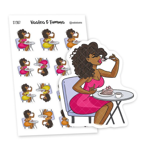 Indulge in Sweet Delights with Cake-Themed Planner Stickers | Nia - S1367/S1375