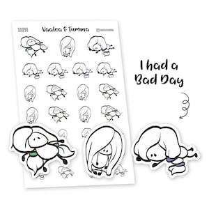 Adesivi pianificatore Ensi - I Had A Bad Day, S0090, Adesivi Bad Day, adesivi Emozioni, Adesivi carini, Adesivi per l'umore
