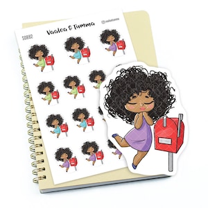 Adesivi per planner "Zuri" - Buon giorno della posta, S0882/S0906, Adesivi per cassette postali