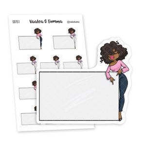 Adesivos de planejador de coisas para lembrar, Nia - S0751/S0770, adesivos de planejador de lembretes
