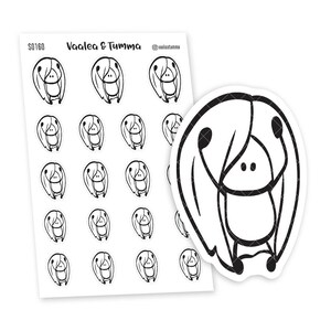 Autocollants Ensi Planner - Je l'ai fait, S0160, Autocollants mignons, Autocollants gagnants, Autocollants dessinés à la main, Autocollants d'humeur, Autocollants de planificateur de motivation