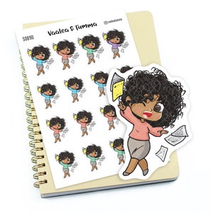 Pegatinas para agenda "Zuri" - ¡Es viernes, nena!, S0890/S0914/S0890azul, Pegatinas de fin de semana
