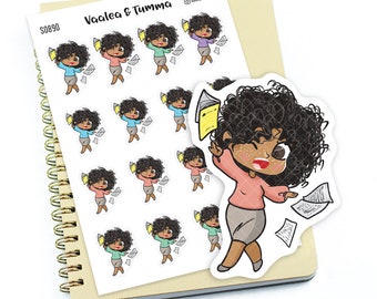 Planner stickers "Zuri" - It's Friday, Baby!, S0890/S0914/S0890blue, Weekend stickers