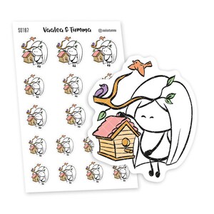 Pegatinas del planificador de cajas de anidación, Ensi - S0187, Pegatinas Birdhouse