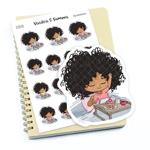 Planner stickers &quot;Zuri&quot; - Morning breakfast, S01010/S1022, Love is... stickers