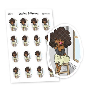 You Are Perfect Planner Stickers, Nia - S0673/S0691, Cute Girl Planner Stickers