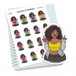 Funny “F*** you” Planner Stickers for Your Planner - Add Some Humor, Jada - S1345