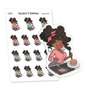 Nia planner stickers - Who wants pancakes?, S0989/S1023. Cooking stickers